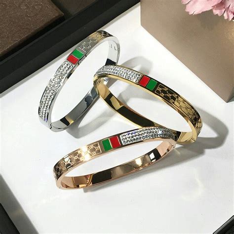 replica gucci stripe cuff bracelet|real gold gucci bracelet.